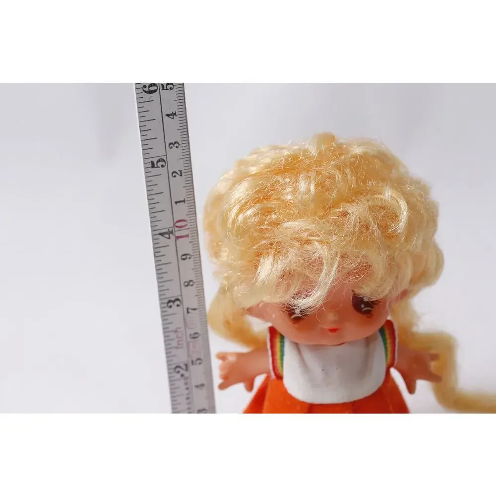 Sekiguchi Vintage Mini Doll Dressed Japanese Collectible Toy Monchhichi Friend